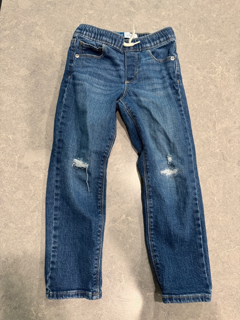 Kids Distressed Blue Jeans